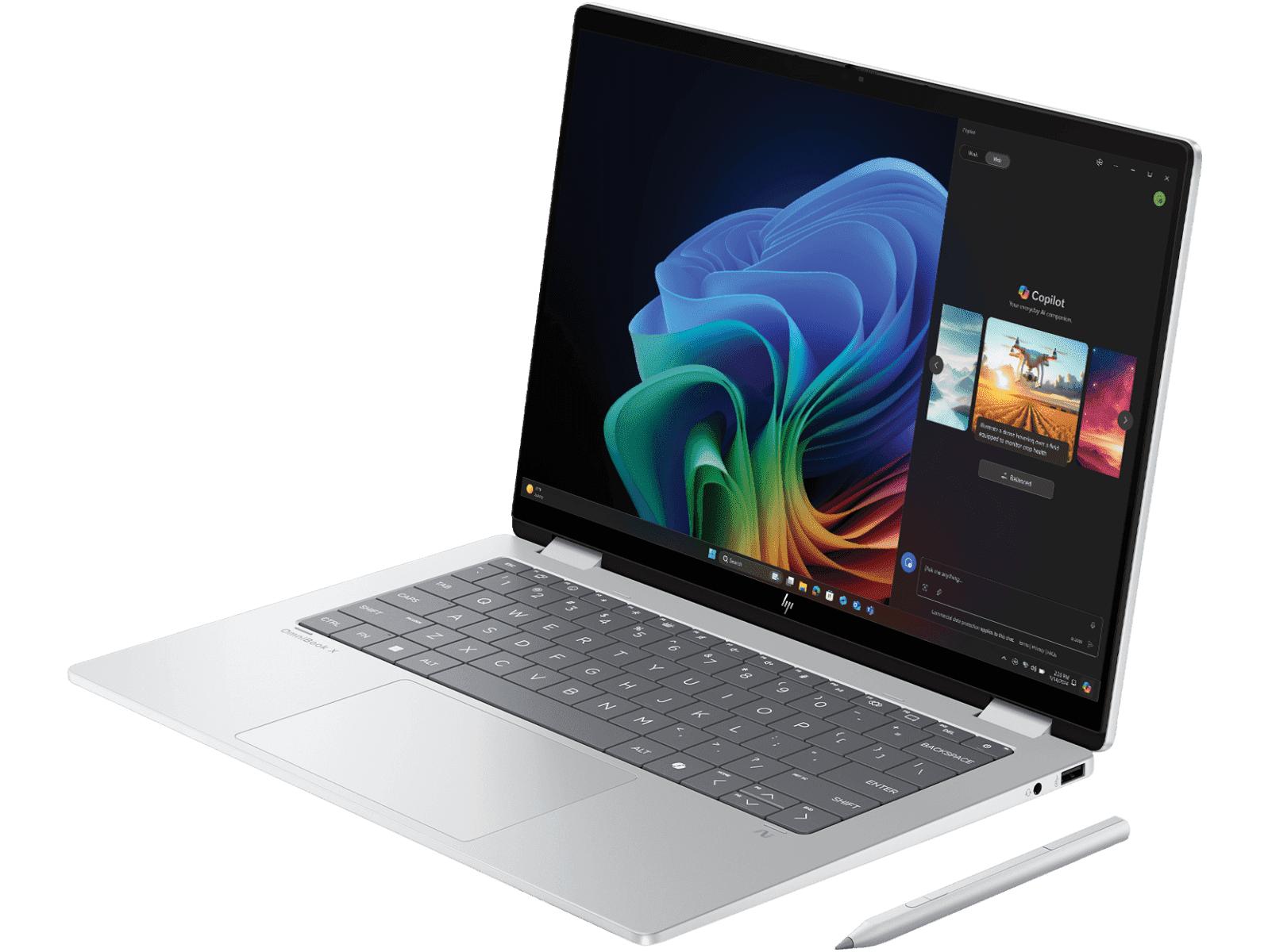 HP OmniBook X Flip Next Gen AI PC Intel Core Ultra 5 processor UWVA touch display with Intel Arc Graphics 16 GB LPDDR5x 8533
