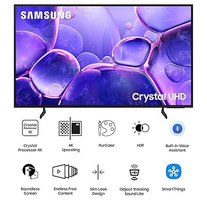 Samsung 108 cm 43 inches Crystal 4K Ultra HD Smart LED TV UA43U8400FULXL Black