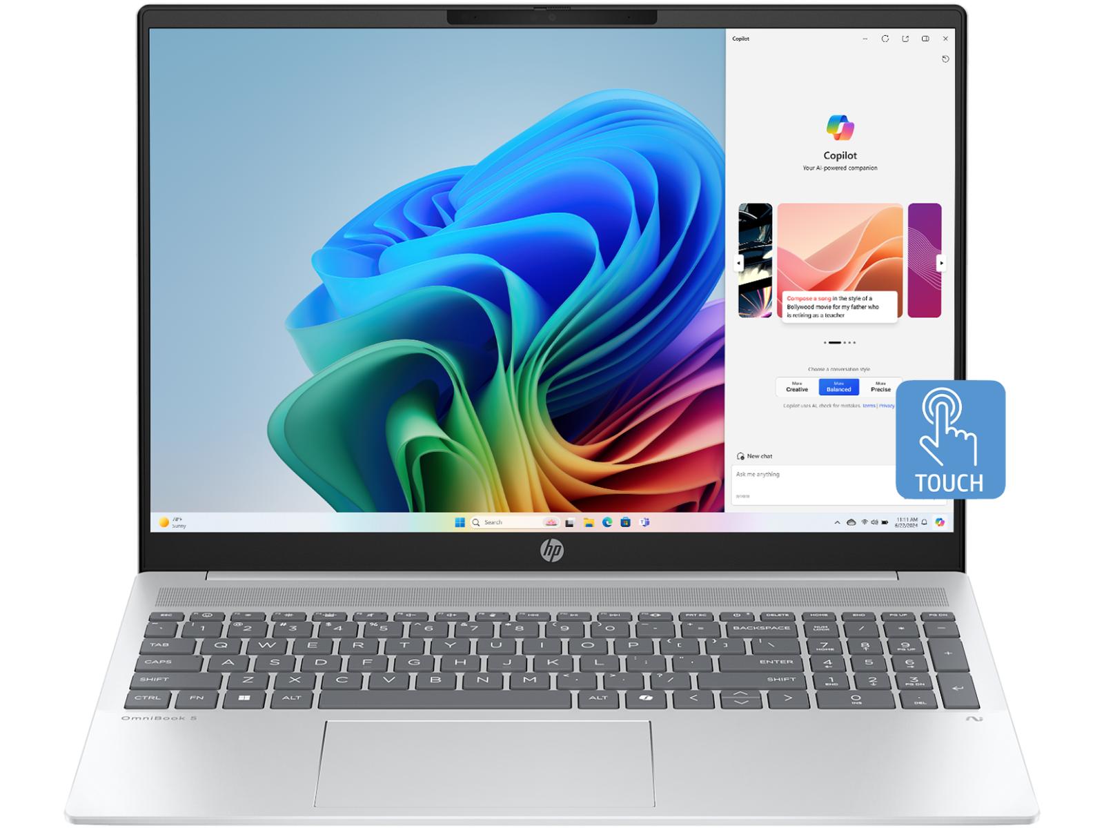 Hp Omnibook 5 Next Gen Ai Amd Ryzen Ai 7 Processor 16 Gb Lpddr5x 7500 Ram 512 Gb Ssd Hard Drive Amd Radeon 860m Graphics
