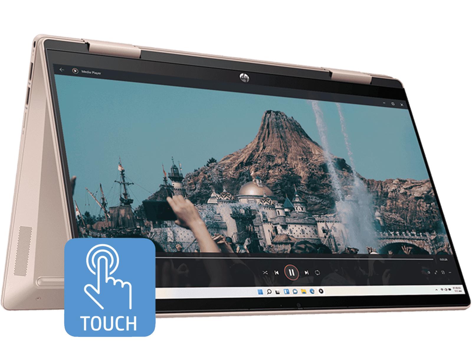 HP Pavilion x360 35 6 cm 14 2 in 1 13th Generation Intel Core i7 processor diagonal FHD touch display with Intel Iris X...
