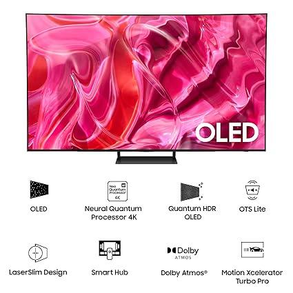 Samsung 138 cm 55 inches 4K Ultra HD Smart OLED TV QA55S90CAKLXL Titan Black
