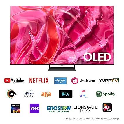 Samsung 138 cm 55 inches 4K Ultra HD Smart OLED TV QA55S90CAKLXL Titan Black