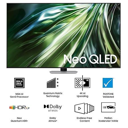 Samsung 189 Cm 75 Inches 4k Neo Qled Ai Smart Tv Qa75qn90dauxxl Carbon Silver