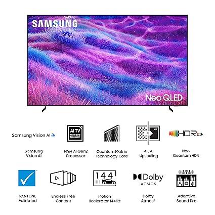 Samsung 189 cm 75 inches 4K Ultra HD Mini LED Neo QLED Smart TV QA75QN80FAUXXL Titan Black