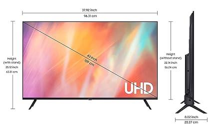 Samsung 43 Inch 4k Ultra HD LED Android Smart LED TV 43AU7600 Black