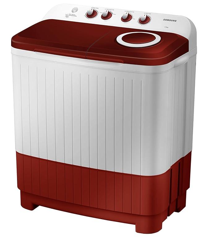 Samsung 7 kg 5 Star Semi Automatic Top Load Washing Machine WT70C3000RR TL Air Turbo Drying Light Gray