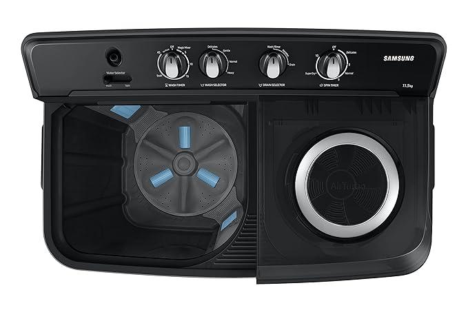 Samsung 7.5 Kg 5 Star Semi Automatic Top Load Washing Machine WT75B3200GD TL DARK GRAY