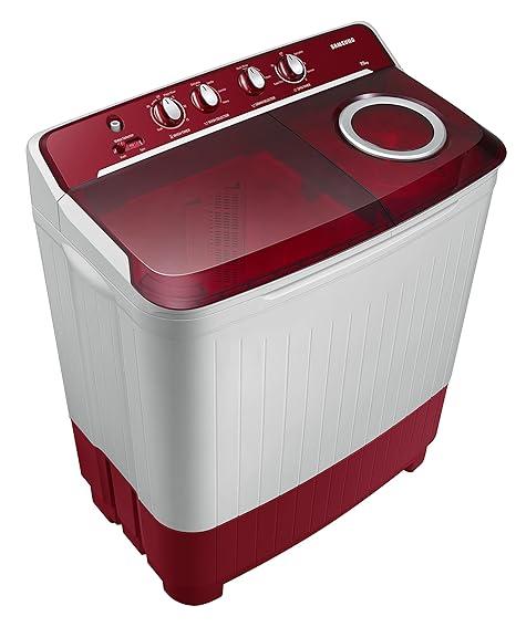 Samsung 7.5 Kg Inverter 5 Star Top Load Washing Machine WT75B3200RR TL Light Grey Red Base Air turbo drying