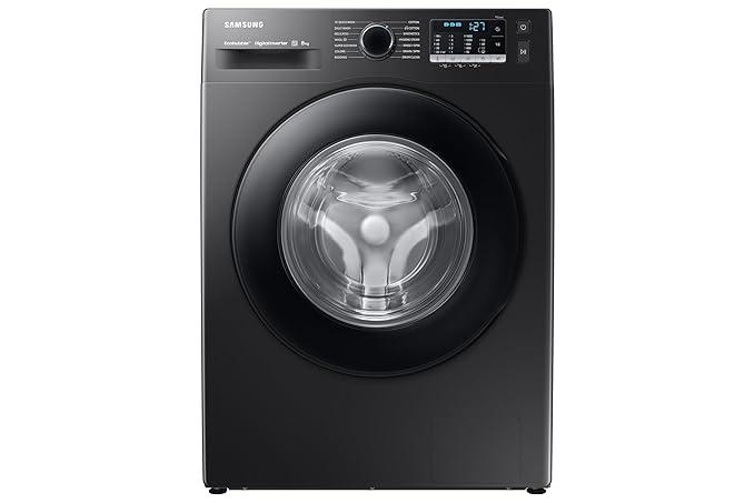 Samsung 8 kg Hygiene Steam with Inbuilt Heater Digital Inverter Fully Automatic Front Load Washing Machine WW80TA046AB1TL Black