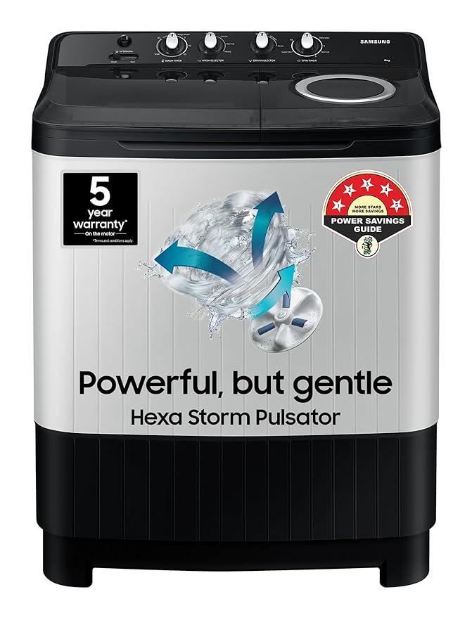 Samsung 8 Kg Semi Automatic Top Load Washing Machine Wt80c4200gg Tl