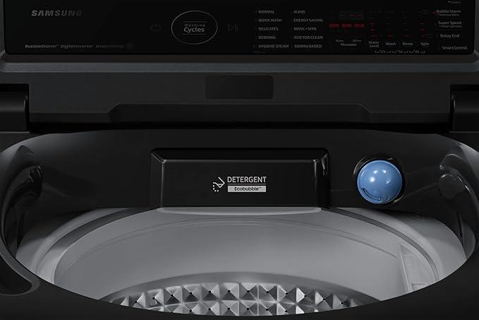 Samsung 8.0 5 star Fully Automatic Top Load Washing Machine WA80BG4686BVTL Black Caviar